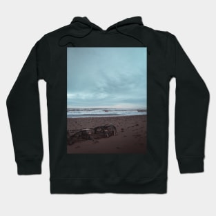 Stranded Lobster Trap on a New Brunswick Beach V2 Hoodie